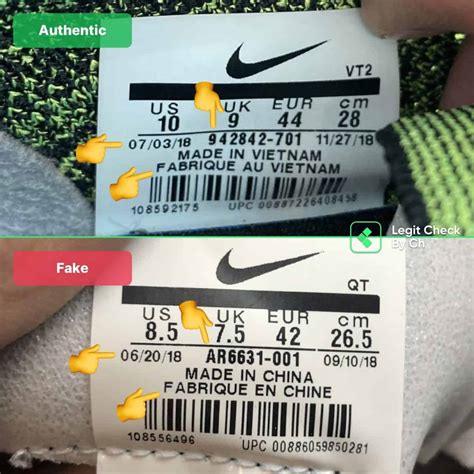 replica vs authentic nike vaporma|nike air vapormax false tags.